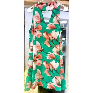 Peach Love California Flowy‎ Mini dress